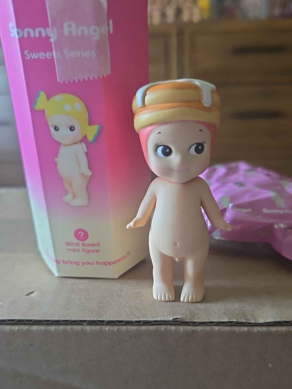 Sonny Angel Sweet Series Pink Pancake Head Mini Figure